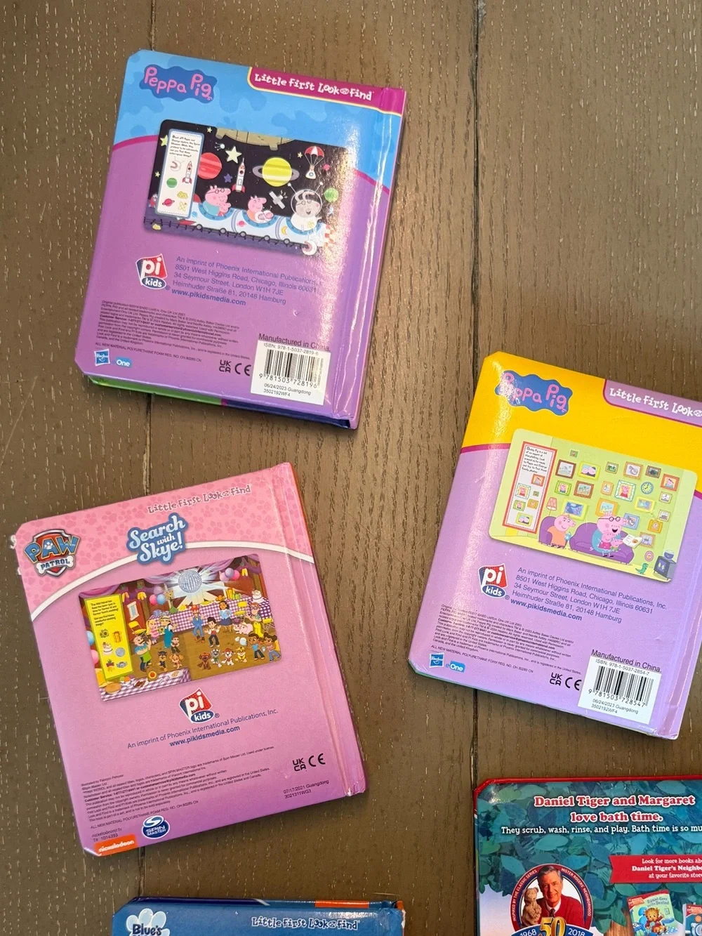 Toddler Books Bundle: Daniel Tiger, Peppa, Blues Clues & Paw Patrol Board Books